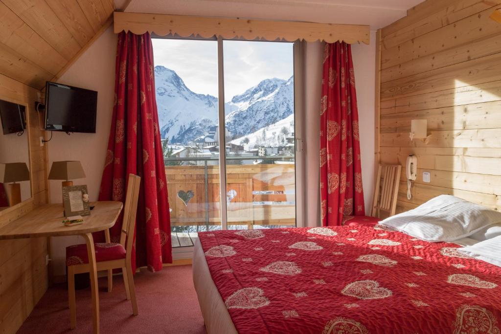 Hotel Adret Les Deux Alpes Oda fotoğraf